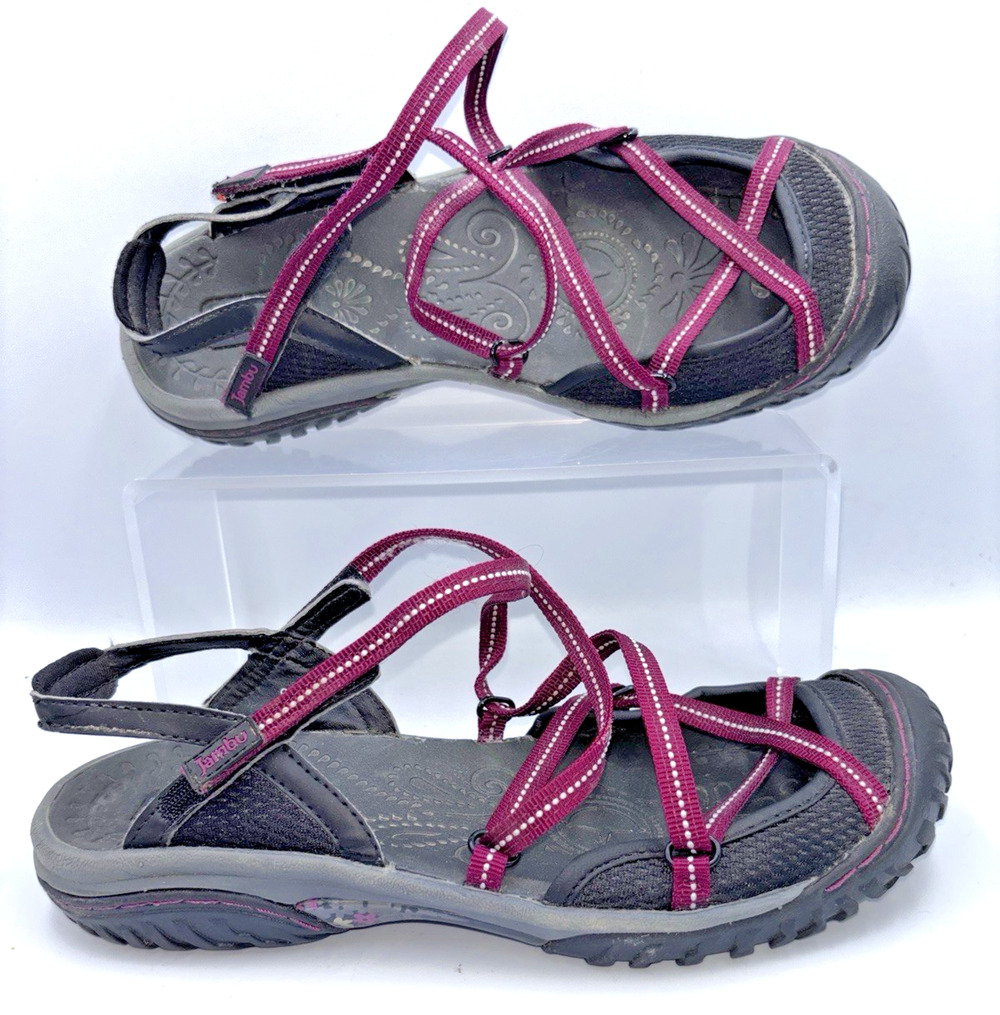 8.5M Jambu All Terra Design Traction Strappy Sandals Water Shoes Women Vegan EUC
